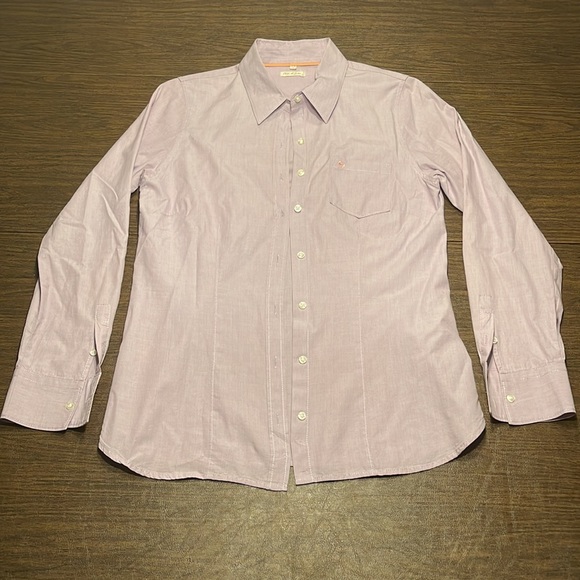 Old Khaki Lavender Button Down Blouse - Picture 2 of 14